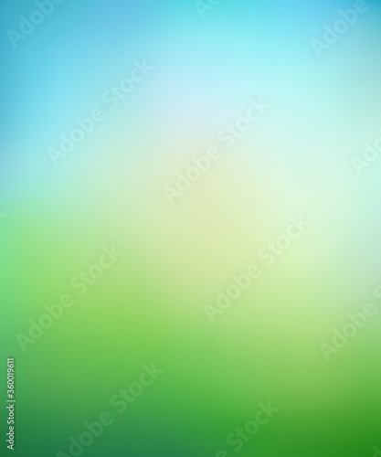Nature Abstract background. Green blurred gradient backdrop. Vector illustration. Eco concept for your graphic design, banner, poster.