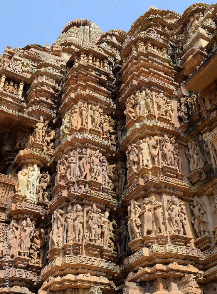 KHAJURAHO TEMPLE, INDIA. EROTIC TEMPLE ART. KAMASUTRA. KHAJURAHO TEMPLE, INDIA. EROTIC TEMPLE ART. KAMASUTRA.
