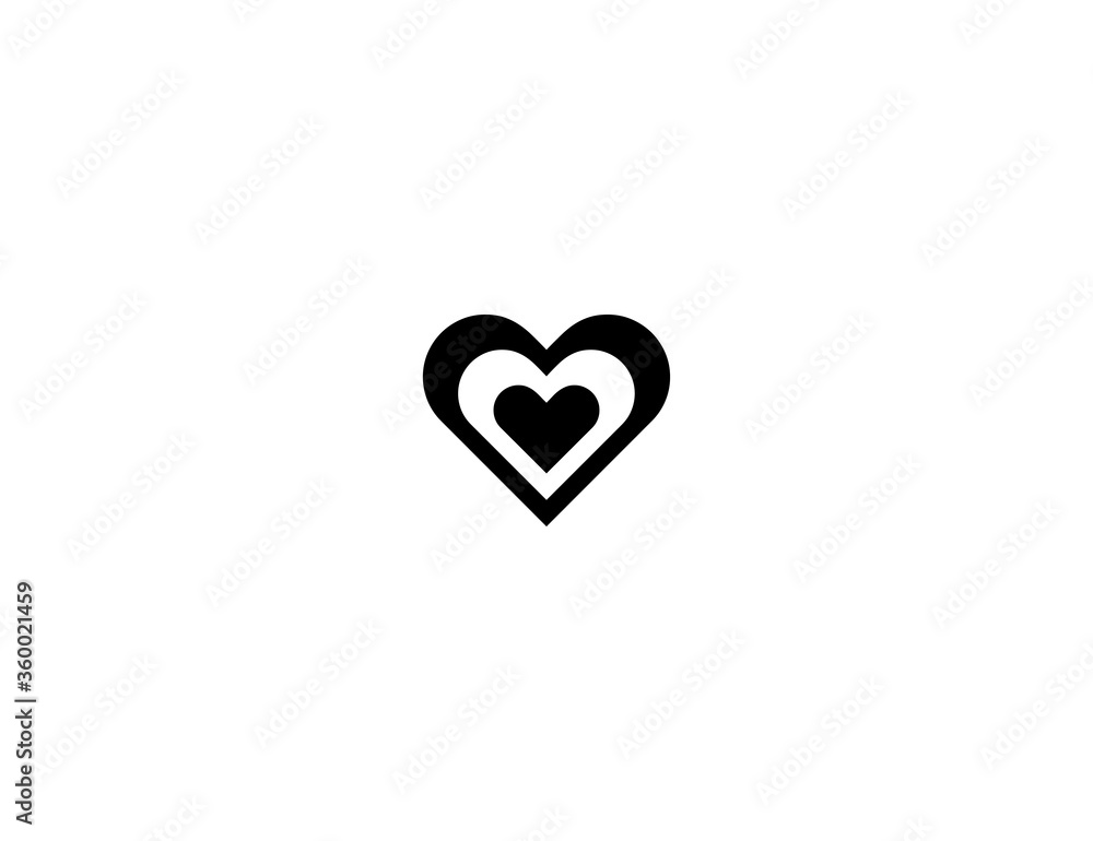 Growing Heart vector flat icon. Heartbeat, Beating Heart. Isolated Multiple Heart emoji illustration symbol