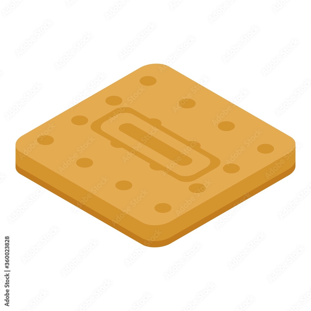 Confectioner cookie icon. Isometric of confectioner cookie vector icon for web design isolated on white background
