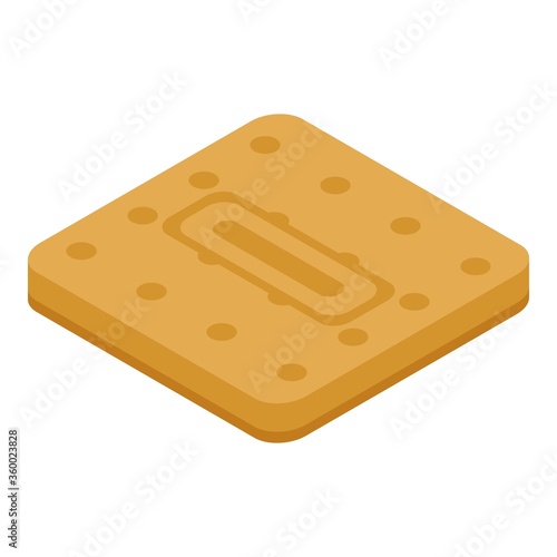 Confectioner cookie icon. Isometric of confectioner cookie vector icon for web design isolated on white background