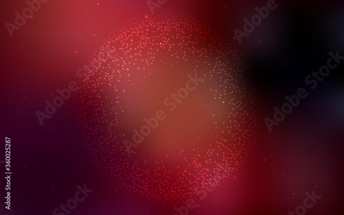 Dark Red vector texture with milky way stars. Modern abstract illustration with Big Dipper stars. Best design for your ad, poster, banner.