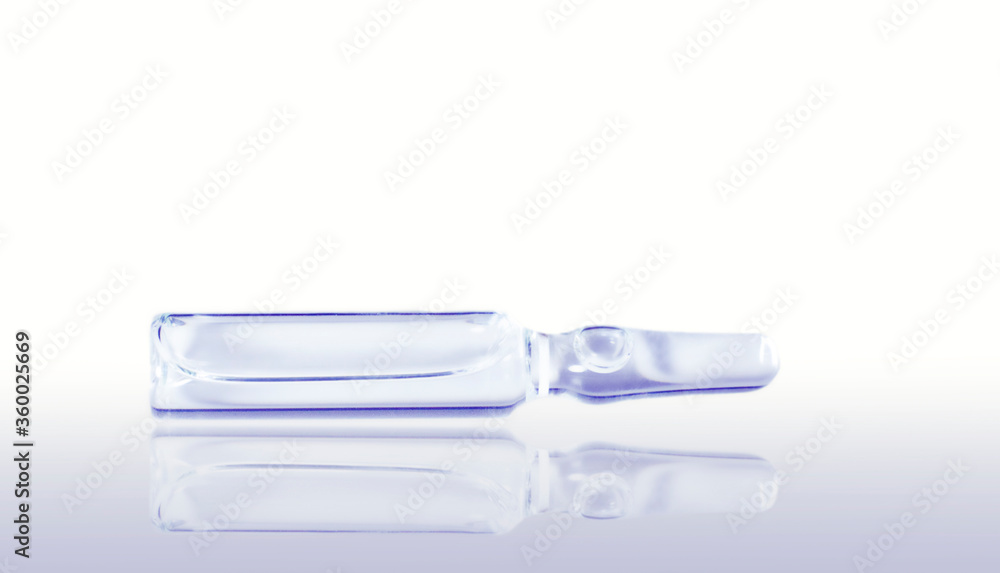 isolated medical ampoule on the white background isolated medical ampoule on the white background