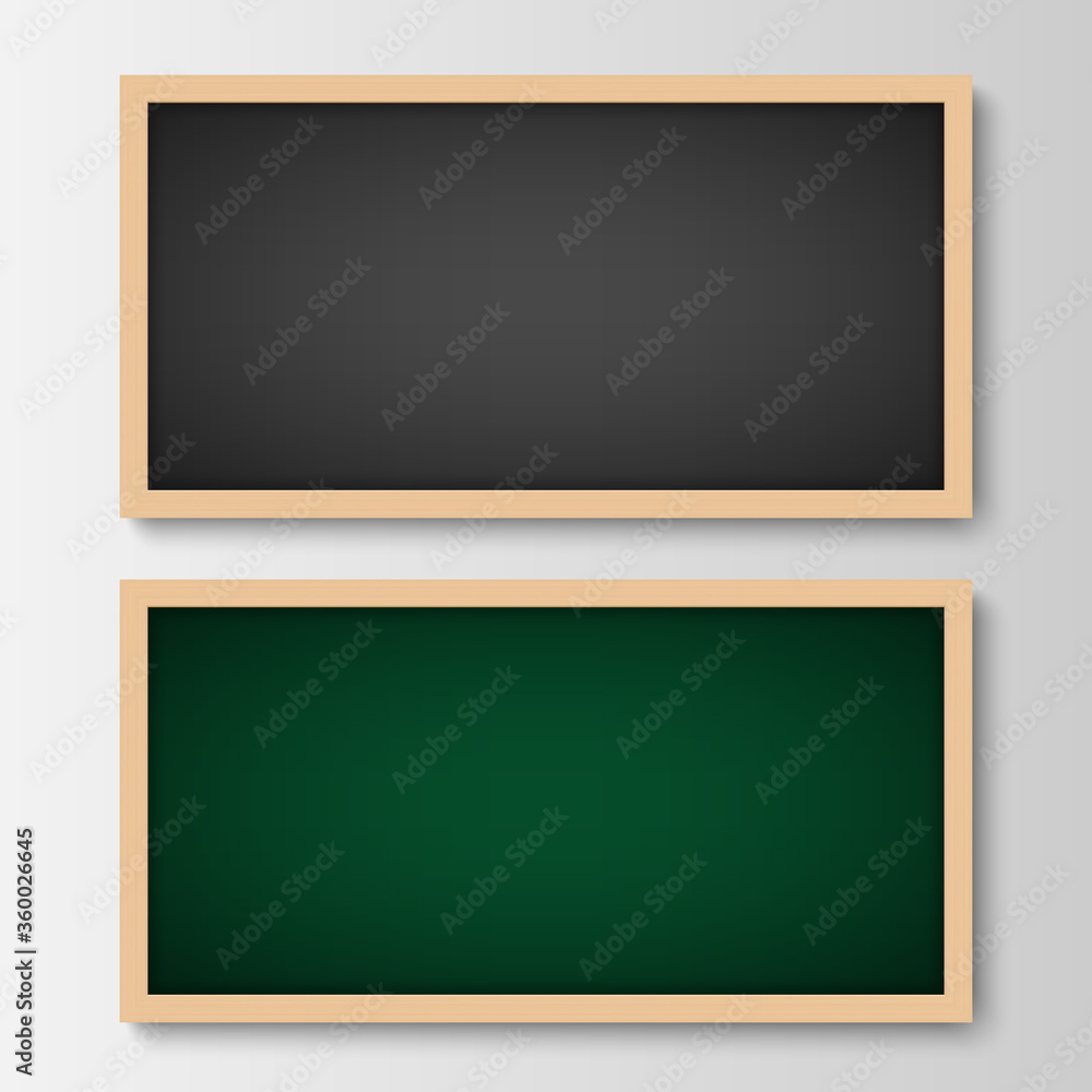 Black and green chalkboard, vector illustration Black and green chalkboard, vector illustration