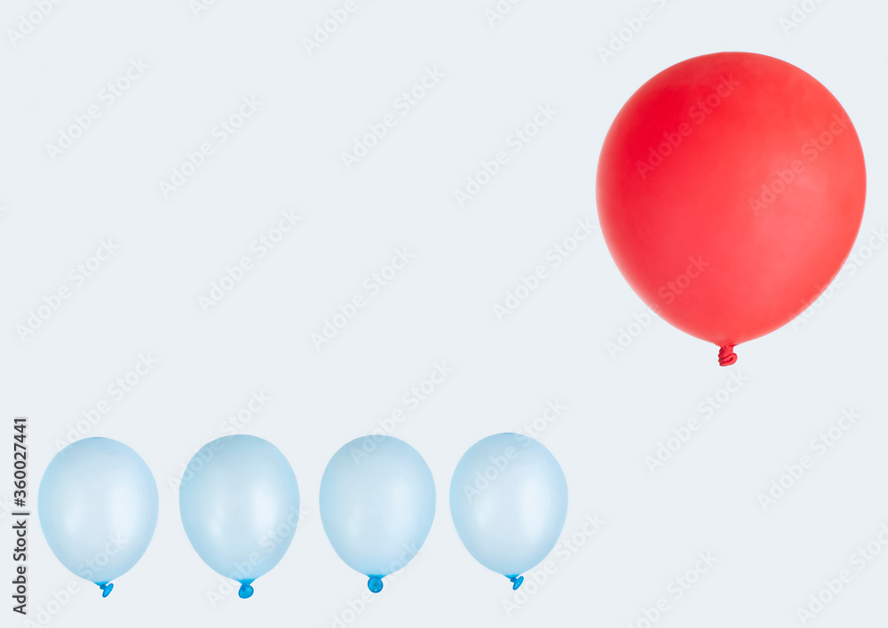 red and white balloons on the isolated background red and white balloons on the isolated background