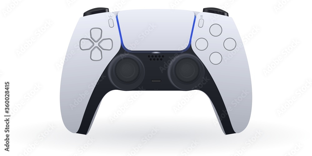 High Detailed Controller Vector Illustration. Joystick Or Gamepad Isolated On A White Background High Detailed Controller Vector Illustration. Joystick Or Gamepad Isolated On A White Background