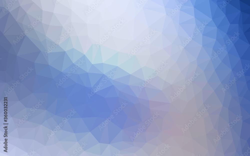 Light BLUE vector polygon abstract background. Elegant bright polygonal illustration with gradient. Pattern for a brand book's backdrop.