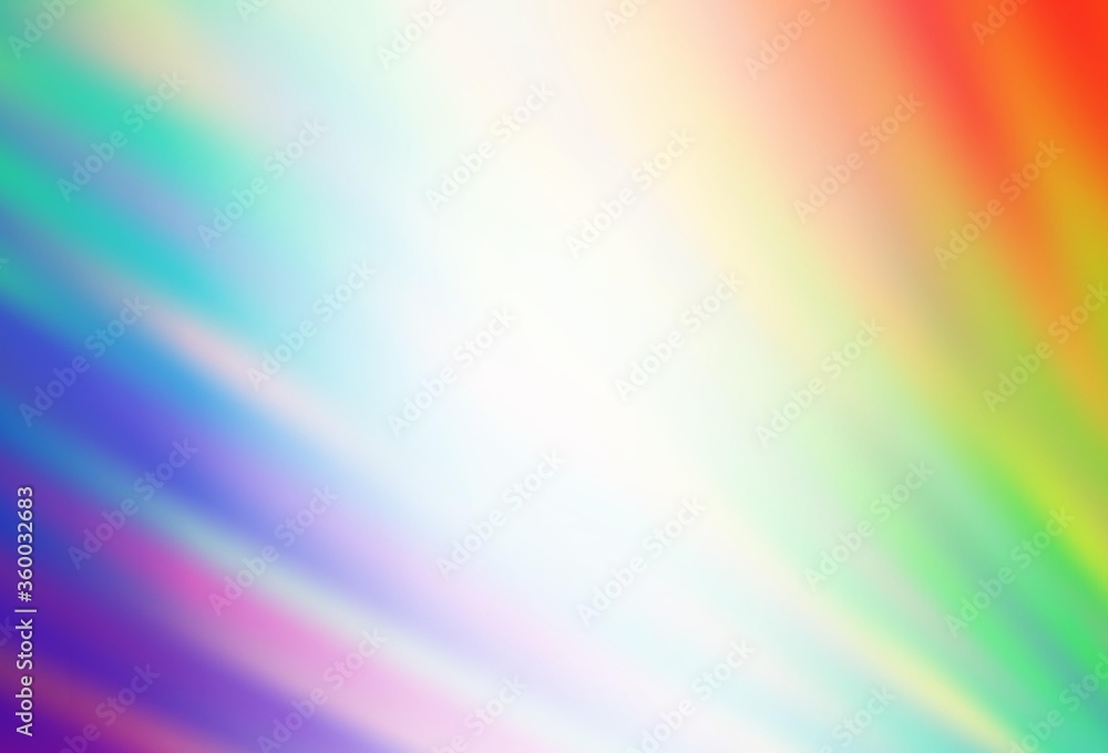 Light Multicolor vector pattern with sharp lines. Lines on blurred abstract background with gradient. Smart design for your business advert.