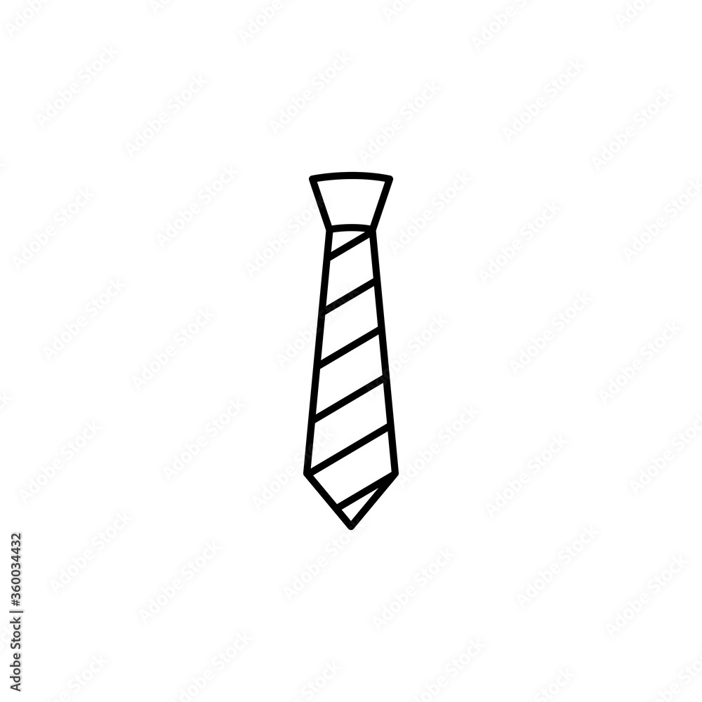 tie line icon. Signs and symbols can be used for web, logo, mobile app, UI, UX