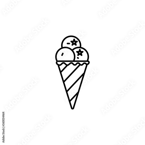 icecream line icon. Signs and symbols can be used for web, logo, mobile app, UI, UX