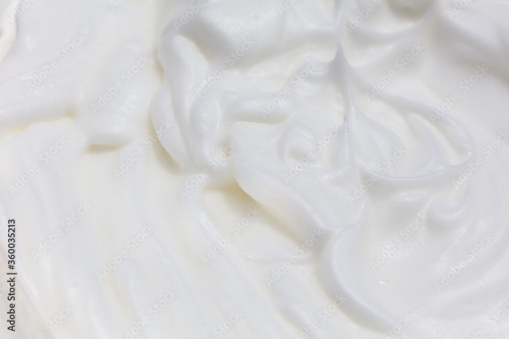 white meringue cream