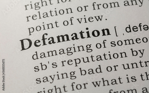 definition of defamation photo