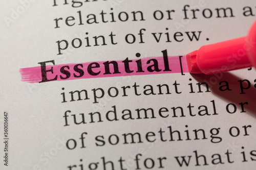 definition of essential