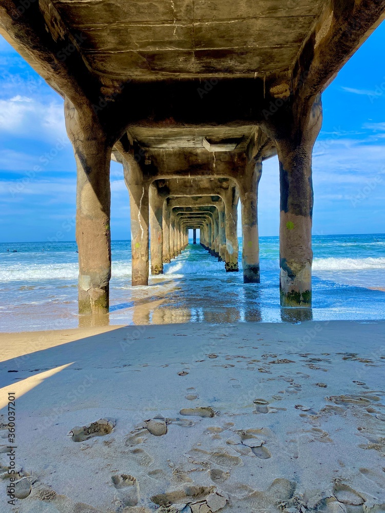 Pathway to peace beneath the pier