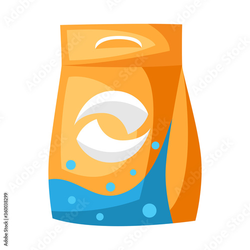 Illustration of washing detergent package.