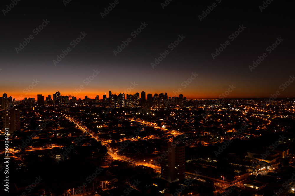 Fototapeta premium A beautiful sunset from a window. It remind us how wonderful the nature is...