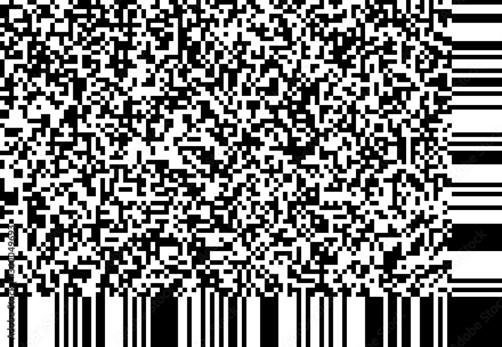 barcode like black and white abstract vector background