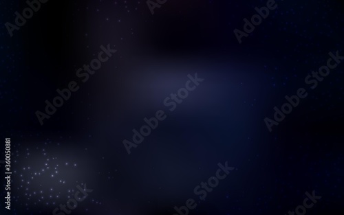 Dark Gray vector texture with milky way stars. Space stars on blurred abstract background with gradient. Best design for your ad  poster  banner.