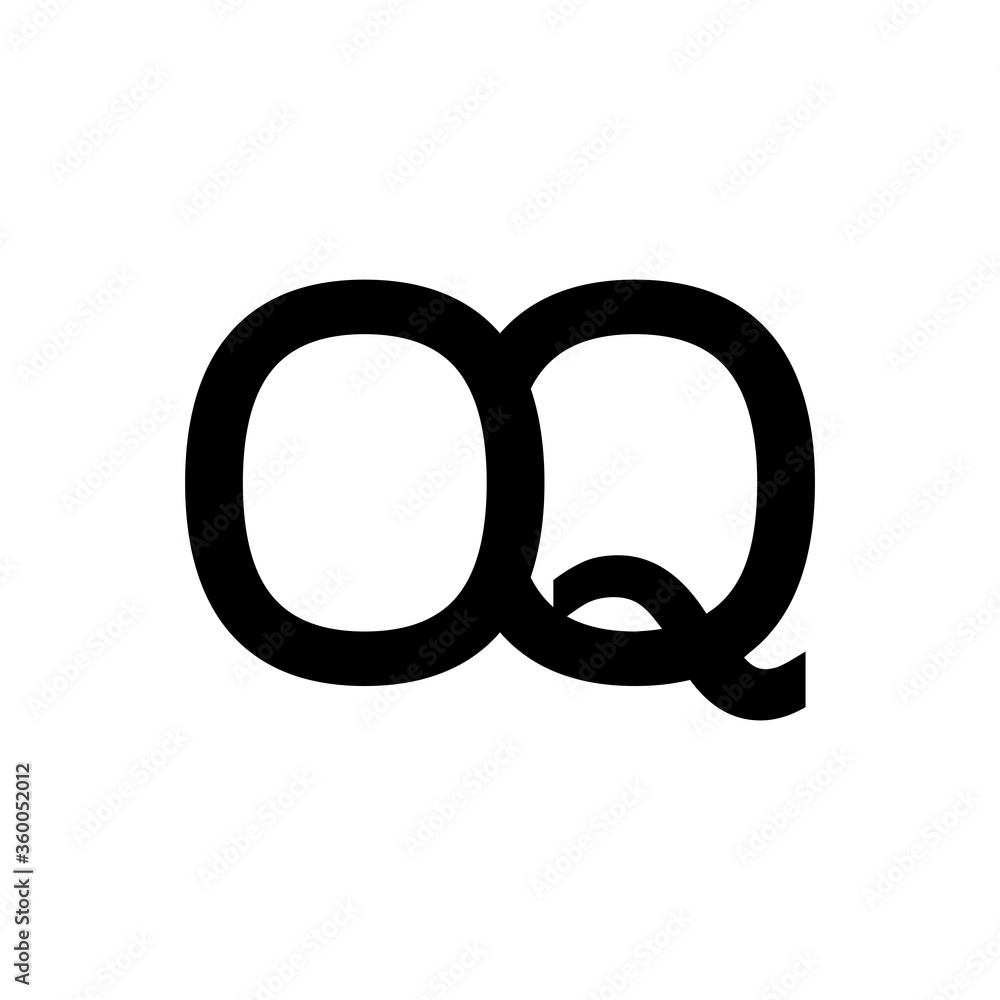 Initial Letter OQ Logo Design Vector Template. Abstract Letter Minimal Typography Logo Design Initial Letter OQ Logo Design Vector Template. Abstract Letter Minimal Typography Logo Design
