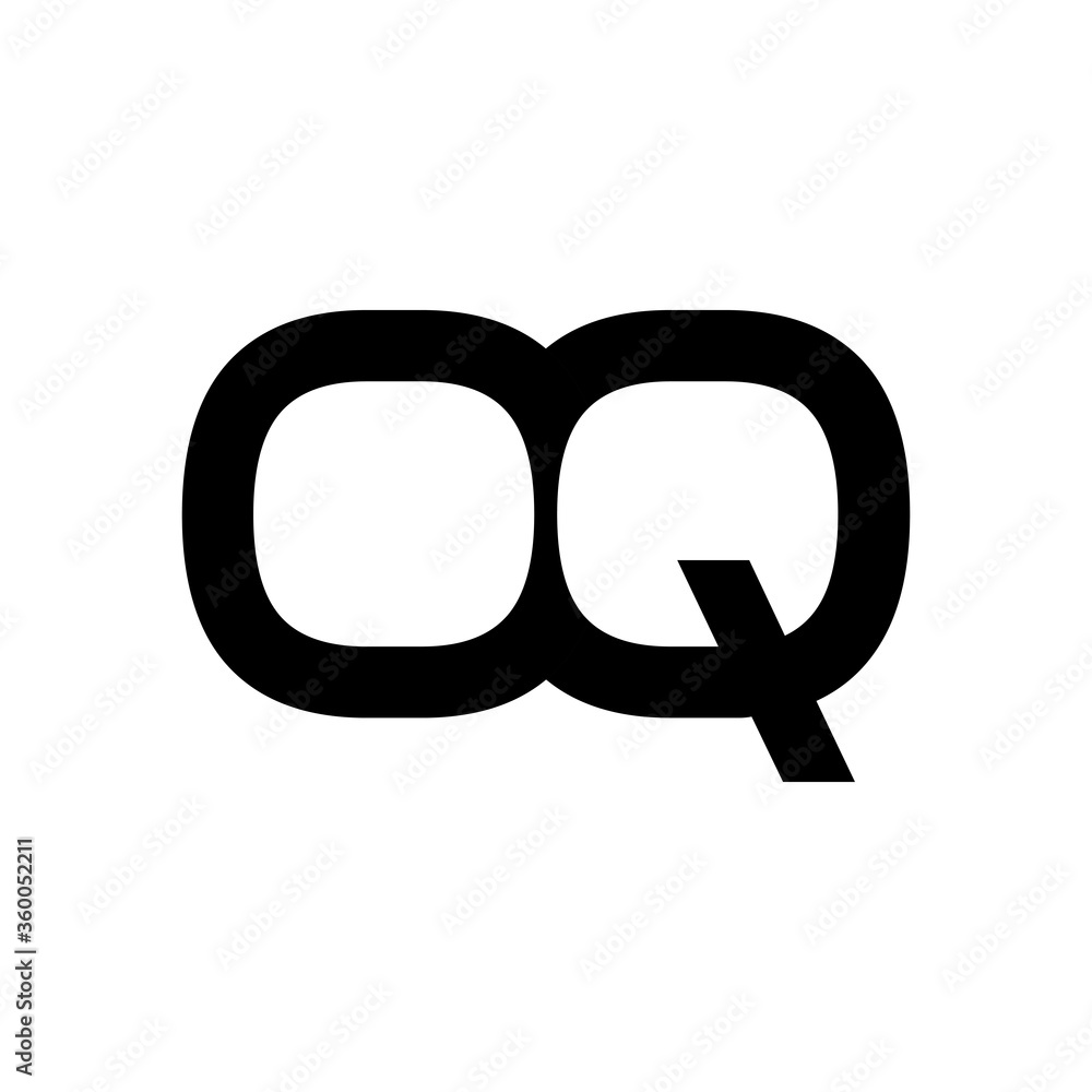 Initial Letter OQ Logo Design Vector Template. Abstract Letter Minimal Typography Logo Design Initial Letter OQ Logo Design Vector Template. Abstract Letter Minimal Typography Logo Design