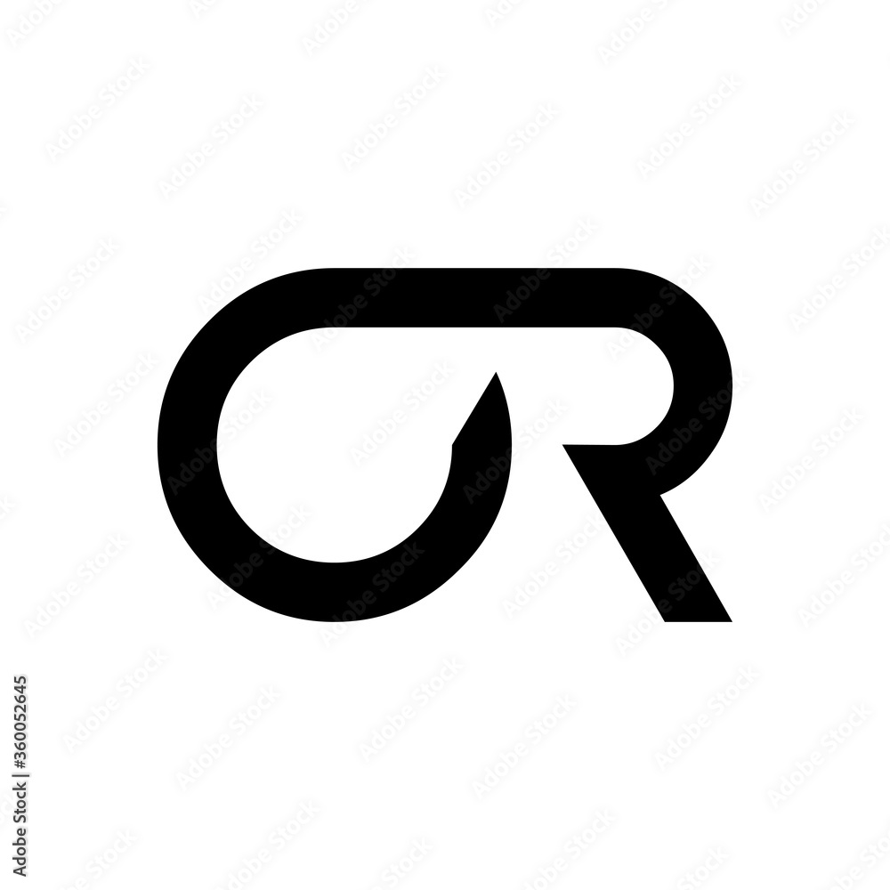 Initial Letter OR Logo Design Vector Template. Abstract Letter Minimal Typography Logo Design Initial Letter OR Logo Design Vector Template. Abstract Letter Minimal Typography Logo Design