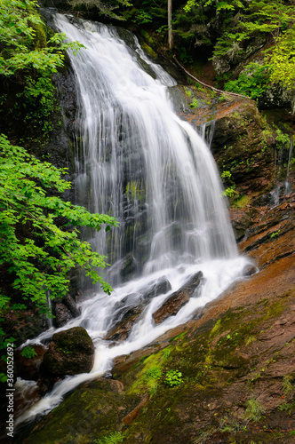 Fototapeta Naklejka Na Ścianę i Meble -  Fuller Falls waterfall on the Fundy Trail Parkway New Brunswick