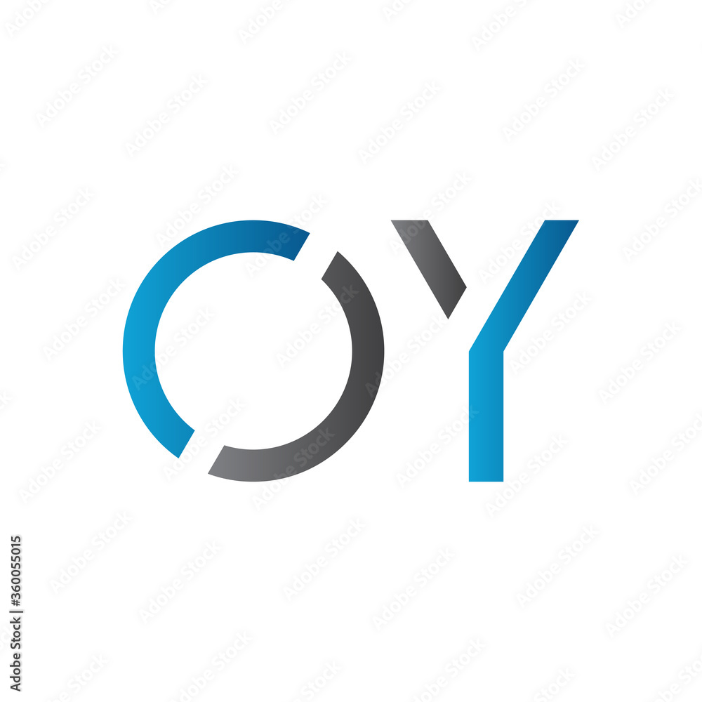 Initial Letter OY Logo Design Vector Template. Abstract Letter Minimal Typography Logo Design Initial Letter OY Logo Design Vector Template. Abstract Letter Minimal Typography Logo Design