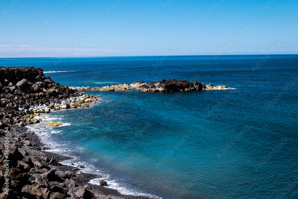 Natural swimming pool in the ocean in the Azores Natural swimming pool in the ocean in the Azores