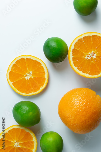 Fototapeta Naklejka Na Ścianę i Meble -  citrus fruits isolated on white