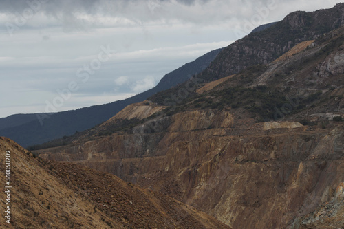 Stark strip mining landscape view from Iron Blow Lookout