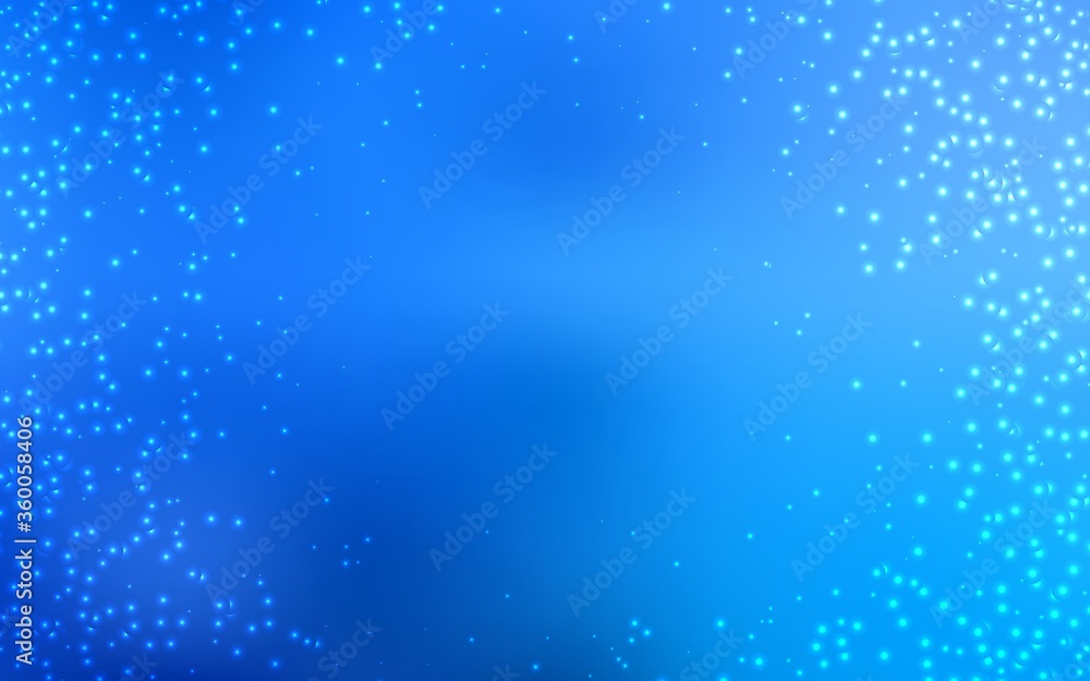 Light BLUE vector texture with milky way stars. Shining colored illustration with bright astronomical stars. Pattern for futuristic ad, booklets. Light BLUE vector texture with milky way stars. Shining colored illustration with bright astronomical stars. Pattern for futuristic ad, booklets.