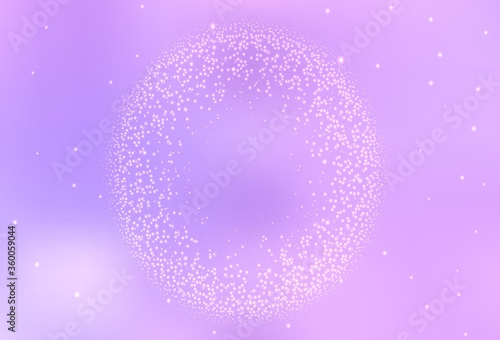 Light Purple vector texture with milky way stars. Modern abstract illustration with Big Dipper stars. Pattern for futuristic ad, booklets.
