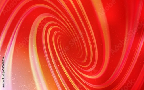 Light Red, Yellow vector texture with milky way stars. Shining illustration with sky stars on abstract template. Template for cosmic backgrounds.