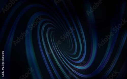 Dark BLUE vector layout with cosmic stars. Space stars on blurred abstract background with gradient. Pattern for futuristic ad, booklets.