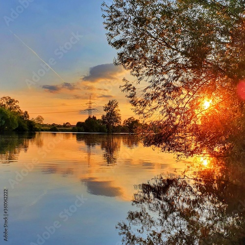 sunset over the river © Kai