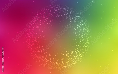 Light Multicolor vector background with astronomical stars. Glitter abstract illustration with colorful cosmic stars. Best design for your ad, poster, banner.