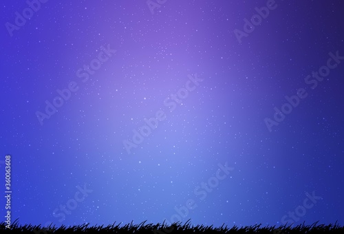 Light Pink, Blue vector background with astronomical stars. Glitter abstract illustration with colorful cosmic stars. Pattern for astronomy websites.