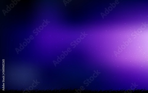 Dark Purple, Pink vector texture with milky way stars. Glitter abstract illustration with colorful cosmic stars. Template for cosmic backgrounds.