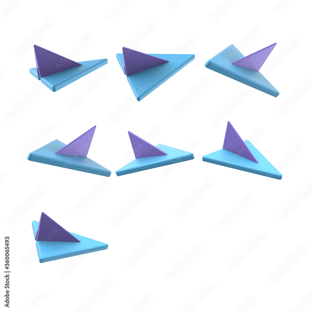 Plane 3D icon Plane 3D icon