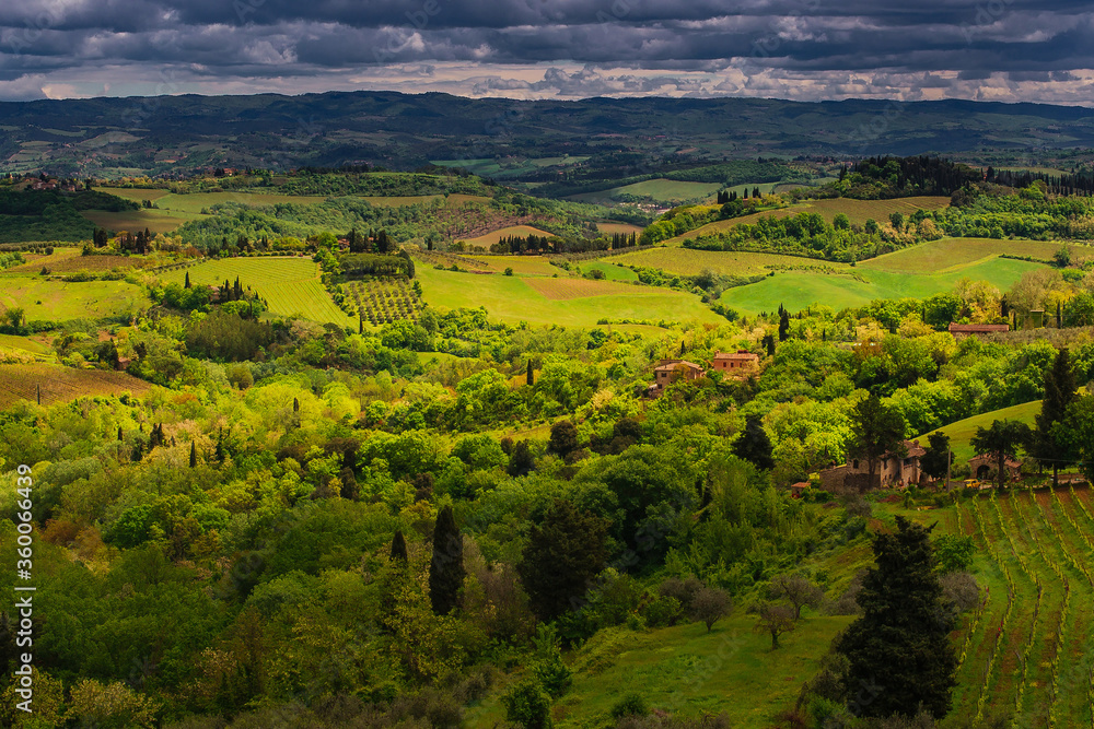 tuscany landscape in italy