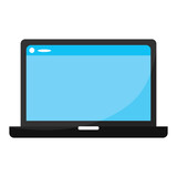 Isolated laptop icon