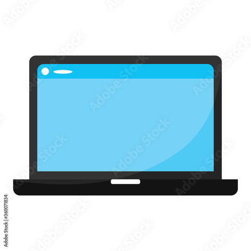 Isolated laptop icon