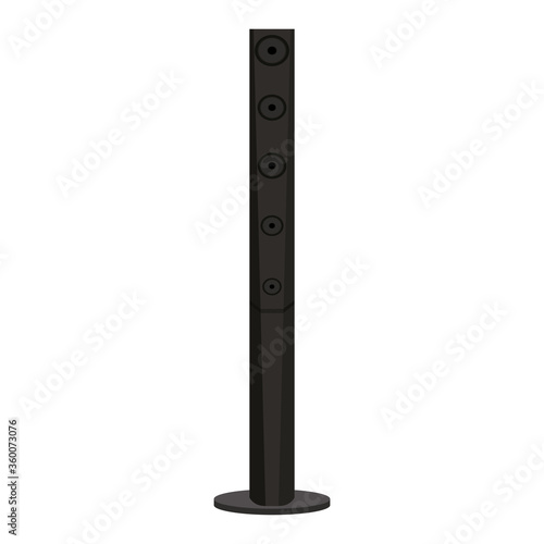 Isolated sound system speaker