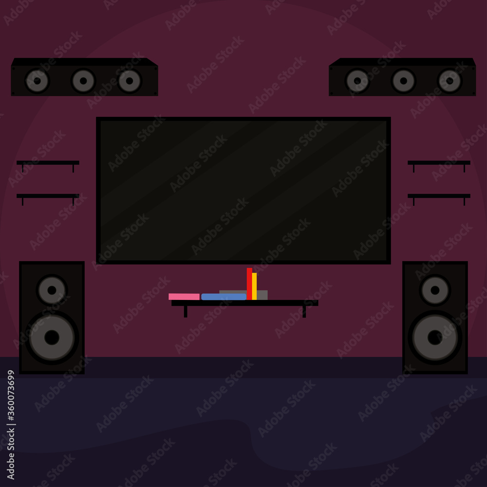 Fototapeta premium Home theater system