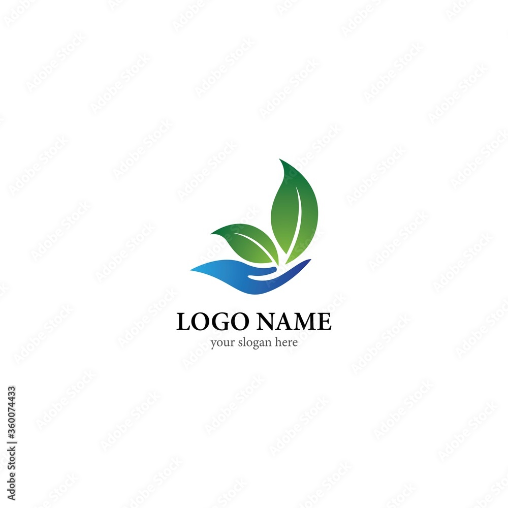 leaf vector template icon design leaf vector template icon design