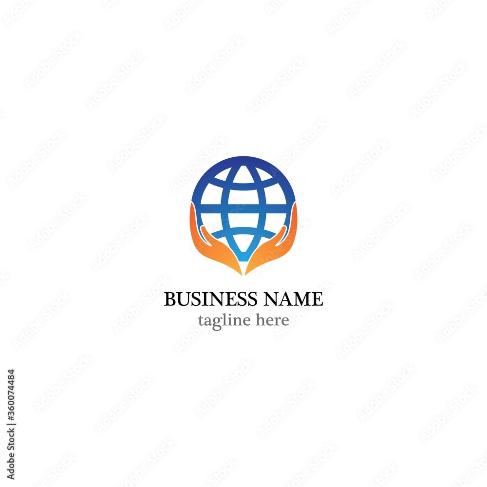 Global logo template vector icon design Global logo template vector icon design