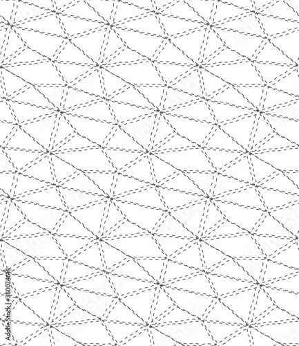 Repeat Tileable Vector Continuous Design Pattern. Repetitive Classic Graphic Web Deco Texture. Seamless Black Geo Repeat Texture. 