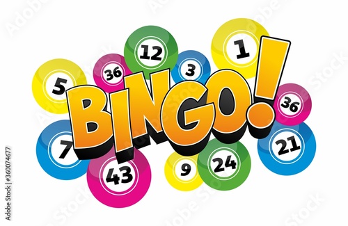 Creative Abstract Bingo Jackpot symbol vector illustration photo