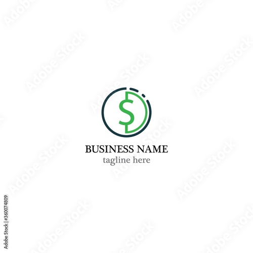 Money logo template vector illustration