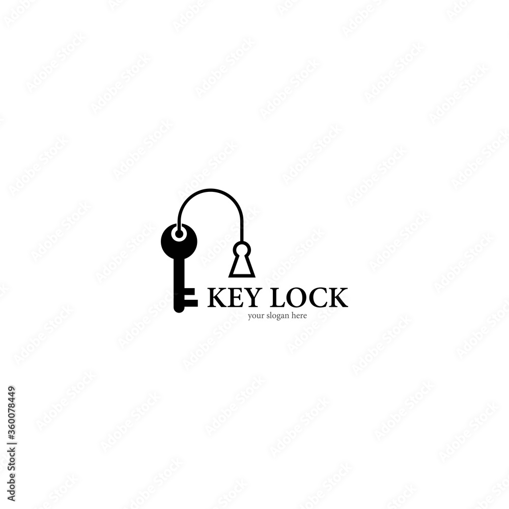 Key lock logo template vector icon design Key lock logo template vector icon design